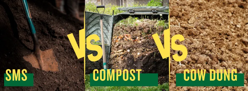 SMS vs Compost vs Cow Manure Which Fertilizer is Best for Your Soil